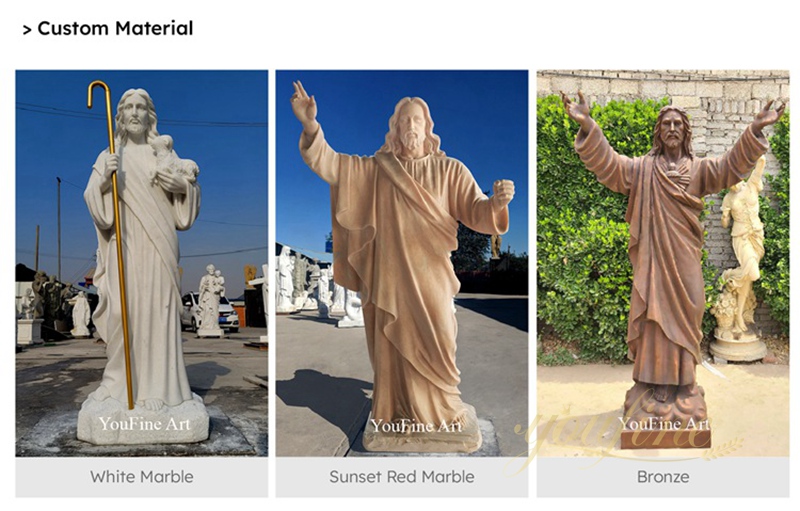 Life Size Sacred Heart of Jesus Christ Statue 