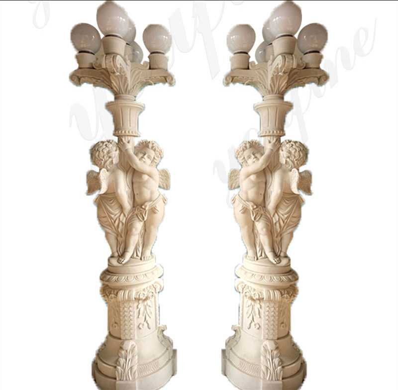 Marble Angels Statue Lamps for sale