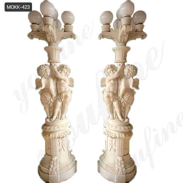 Marble Angels Statue Lamps for sale