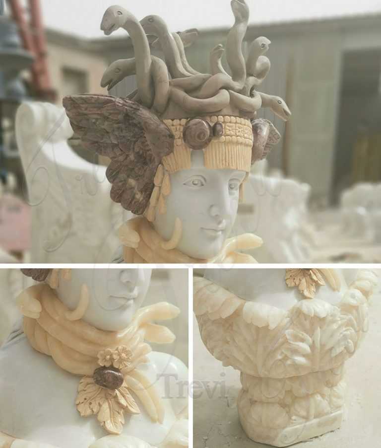 medusa marble statue
