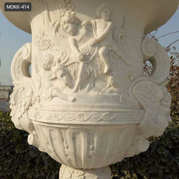 White Marble Planter for sale