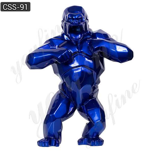 Stainless Abstract Sculpture of King Kong for Outdoor Decoraton  CSS-91