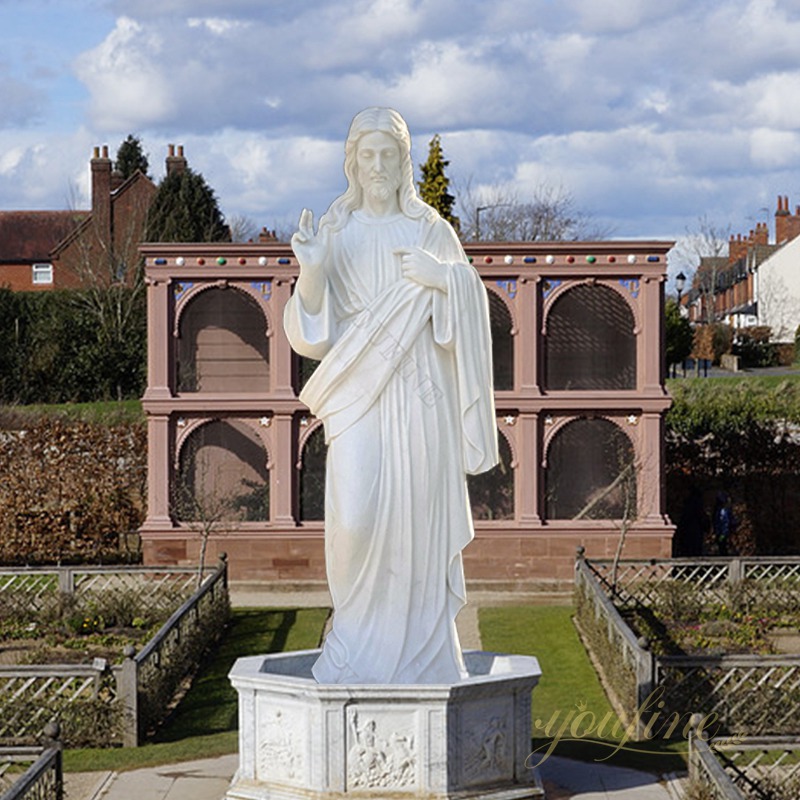 marble jesus garden statue