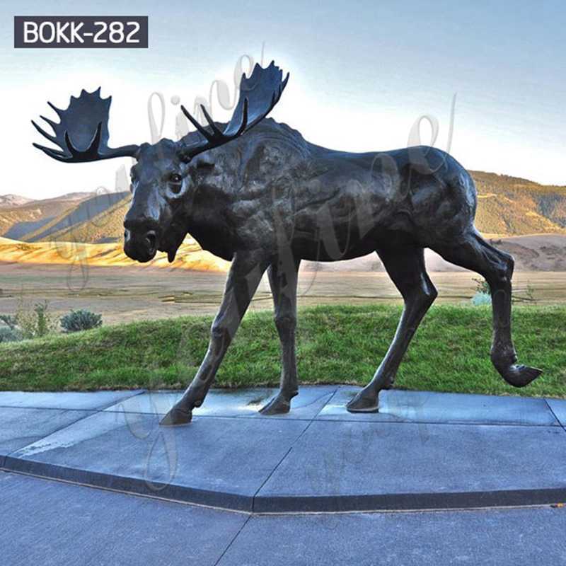 BOKK-282 Life Size Bronze Moose Statues for sale