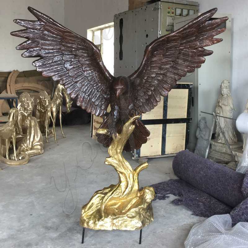 Beautiful Bronze Eagle Statue for sale