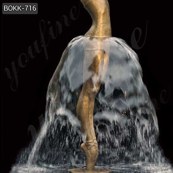 Bronze Ballerina Water Fountain