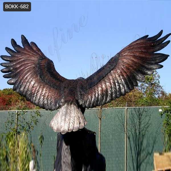 Bronze Eagle in Flight Statues