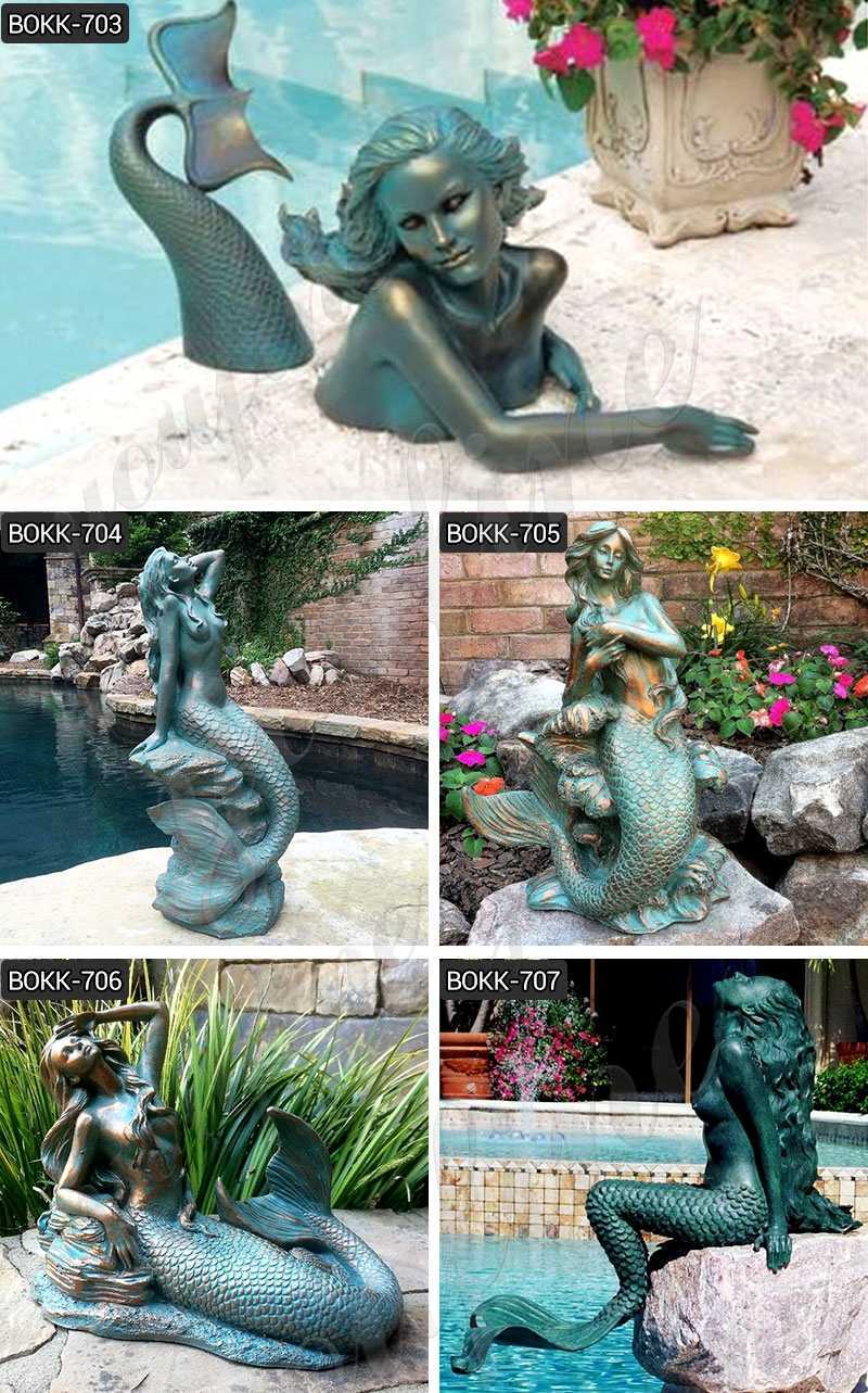 Bronze Meara the Mermaid Sculpture for sale