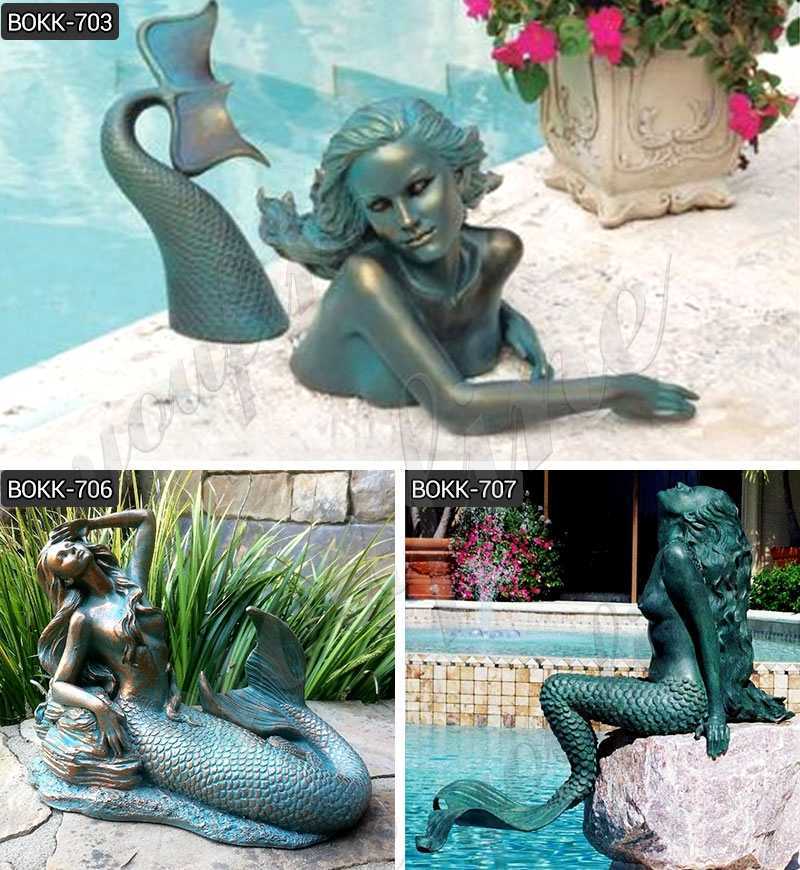 Bronze Meara the Mermaid Sculptures