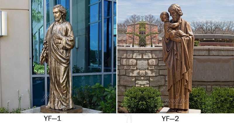 Bronze Saint Joseph Outdoor Statues for sale