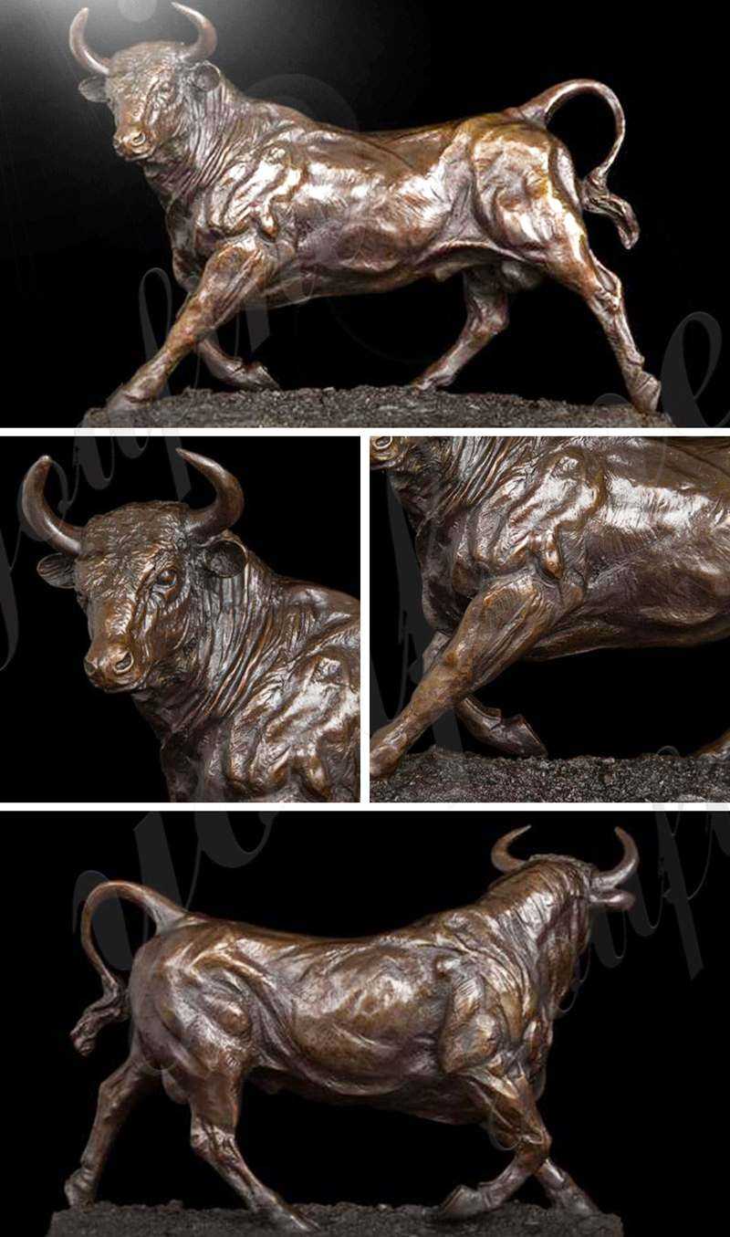 Bull Bronze Statue Outdoor Decoration for Sales