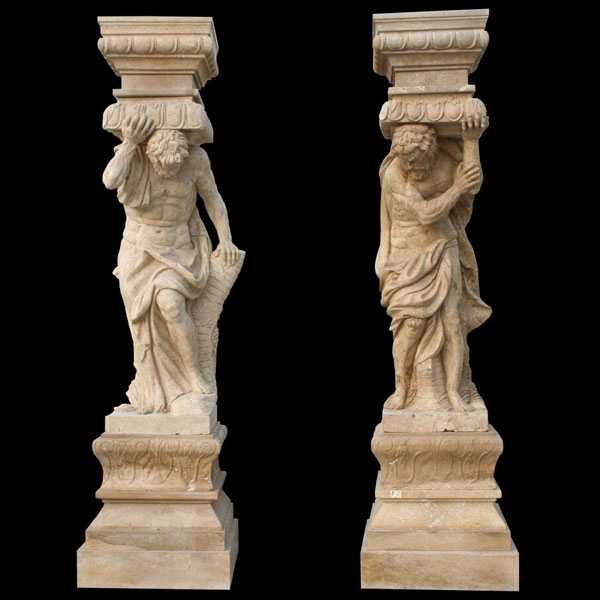 Carved Figure Porch Column Home Depot