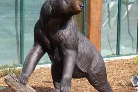 Cast Animal Bronze Wild Bear Statue Garden Decoration for Sale BOkK-307