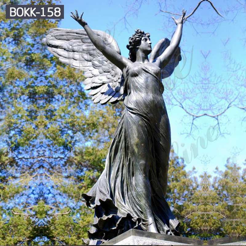 Casting Bronze Standing Angel Statue BOKK-158