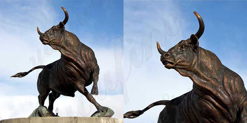 Casting Bronze Wildlife Bull Statue