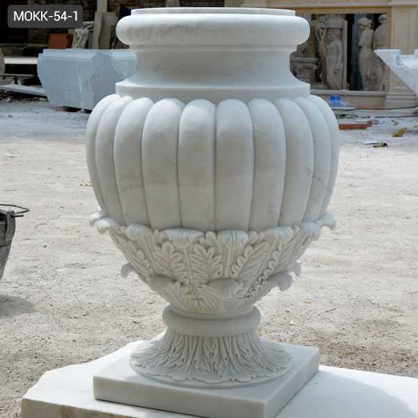 Customized Round Marble Planter Pots on SALE