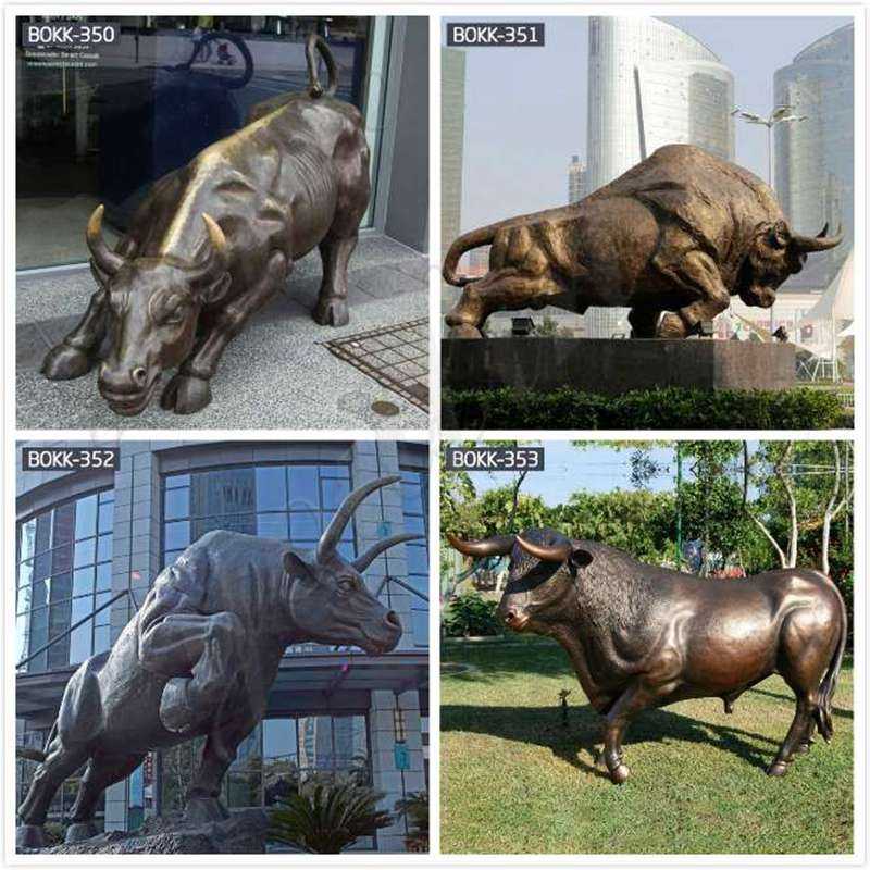 Decoration Life Size Bull Bronze Statue