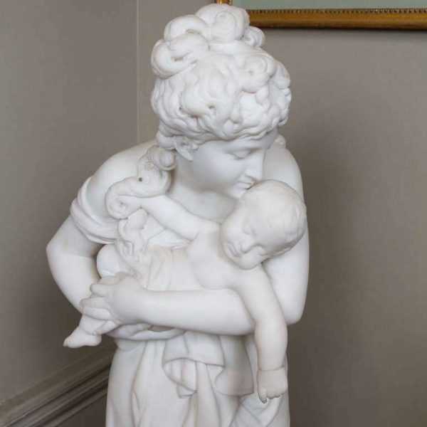 Marble Mother and Child Columns