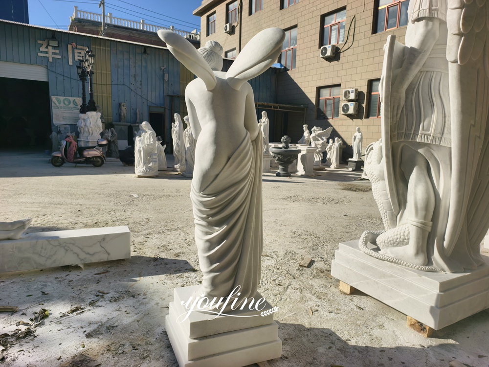 Flower Fairy marble statue details