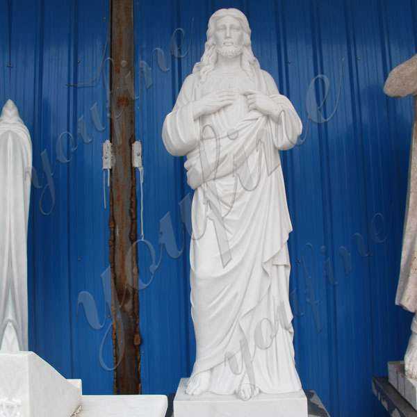 Garden Decoration Marble Jesus Sculpture for Sales