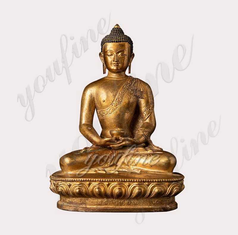 Hand Made Old Nepali Bronze Buddha Statue for sale