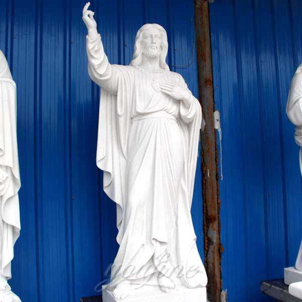 High Quality Garden Decoration Marble Jesus Sculpture for Sale