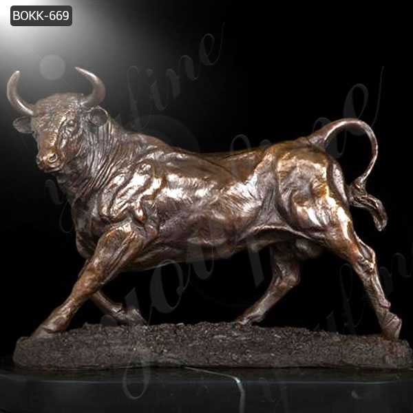 High Quality Life Size Bull Bronze Statue Outdoor Decoration for Sale BOKK-669