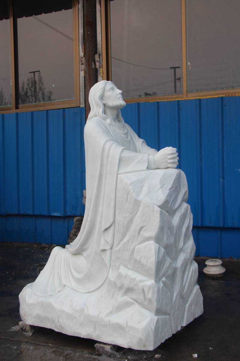 Kneeling in Prayer Jesus Statue Custom Made for Our Client on sale