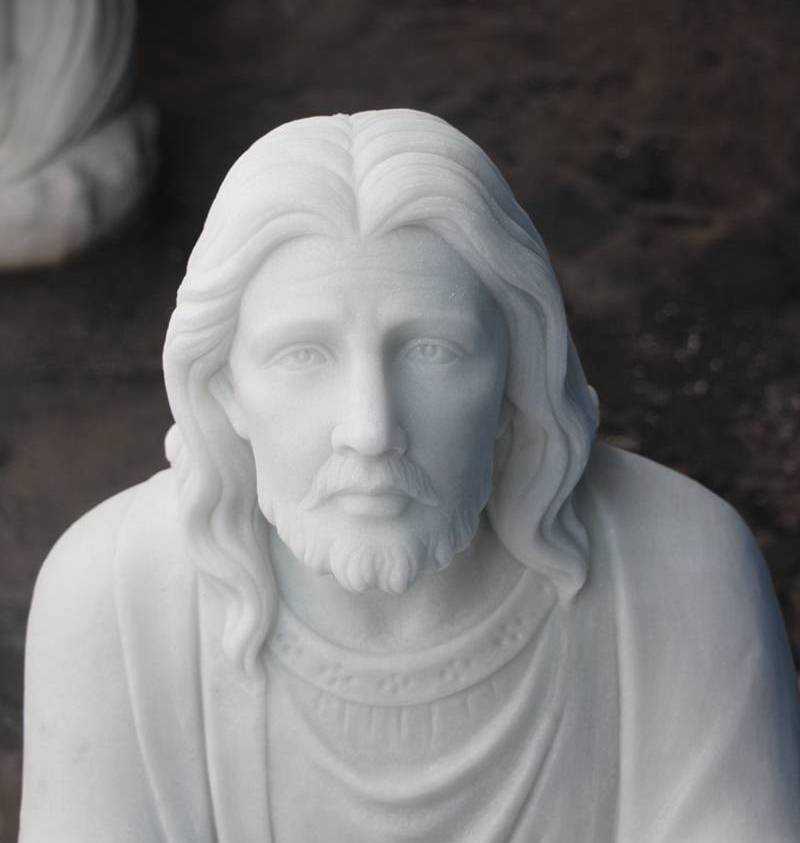 Kneeling in Prayer Jesus Statue Custom Made for Our Client