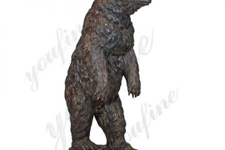 Bronze Standing Black Bear Statue for Sale BOKK-658