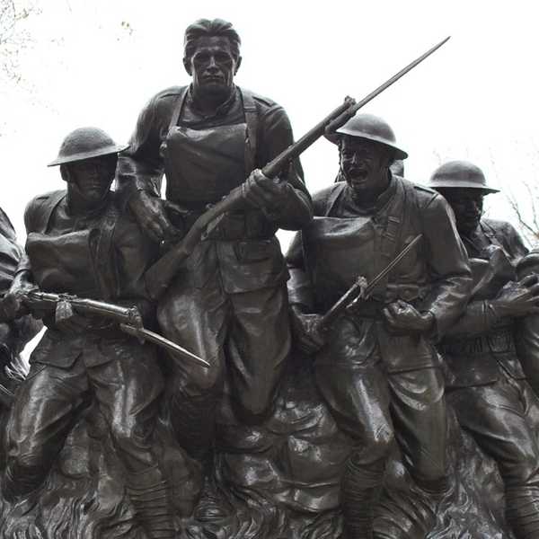 bronze military figures