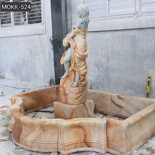 Outdoor Carving Female Statue Water Fountain