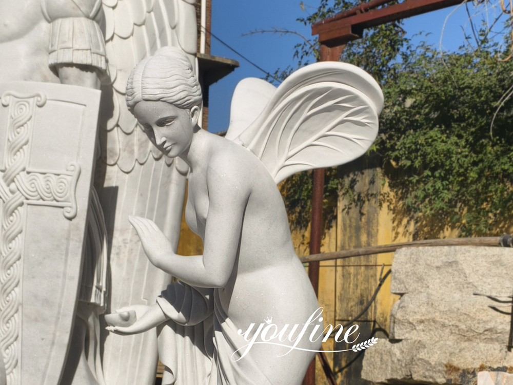 Sculpture of a Winged Flower Fairy