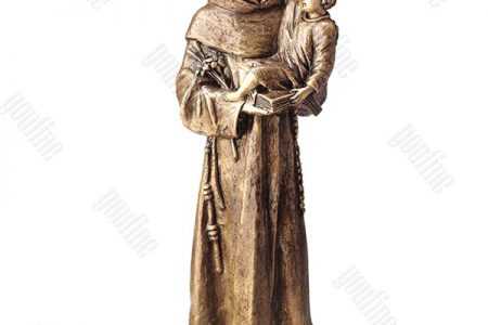 Bronze Saint Anthony with Baby Jesus Statue Religious Sculpture for Sale BOKK-625