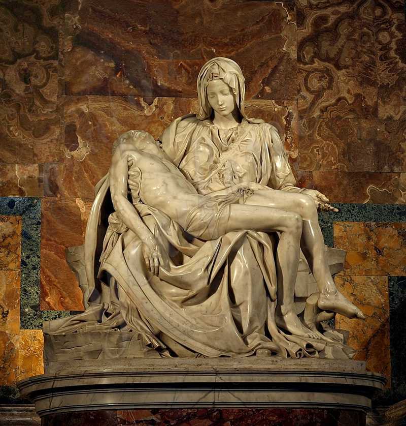 What is the significance of the Pieta by Michelangelo