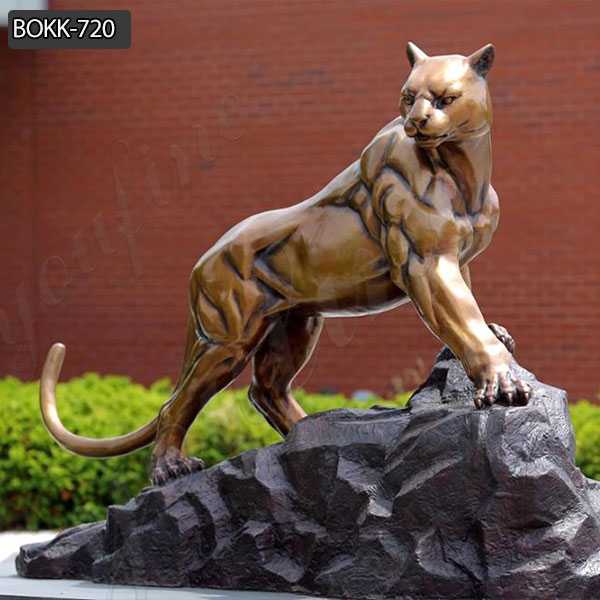 Wildlife Outdoor Bronze Leopard Sculpture for Sale