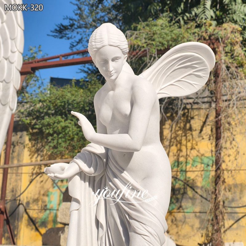 Winged Flower Fairy statue details