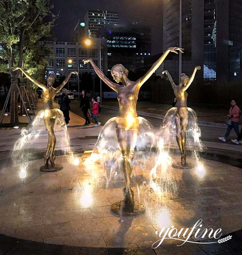 ballerina water fountain-YouFine Sculpture
