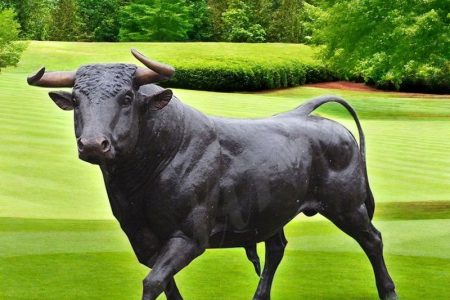 Black Bull Statue