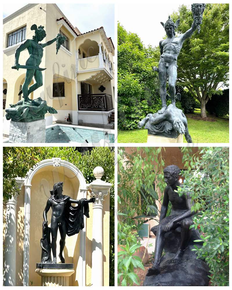 bronze garden figure statues