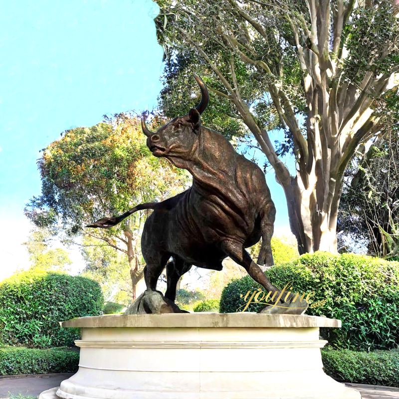 large bull statue