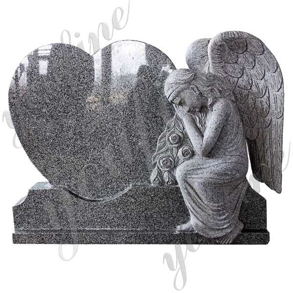 High Quality Granite Angel Marble Monument Statue Design for Sale MOKK-123