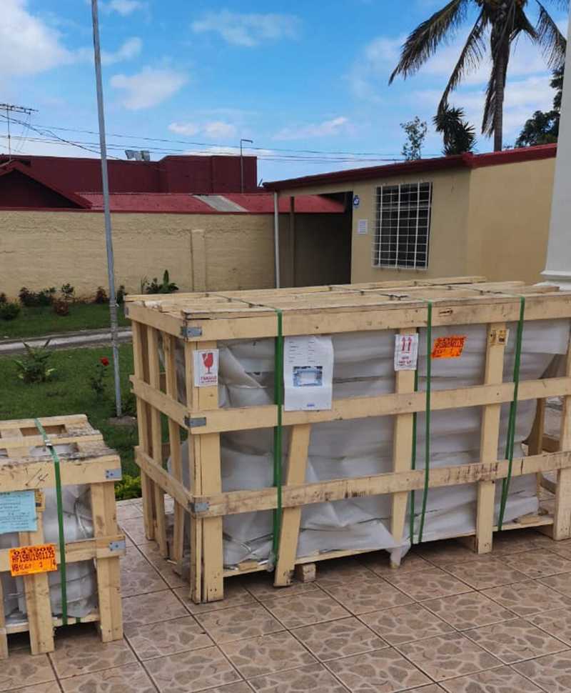 packing of Hand Carved White Marble Altar