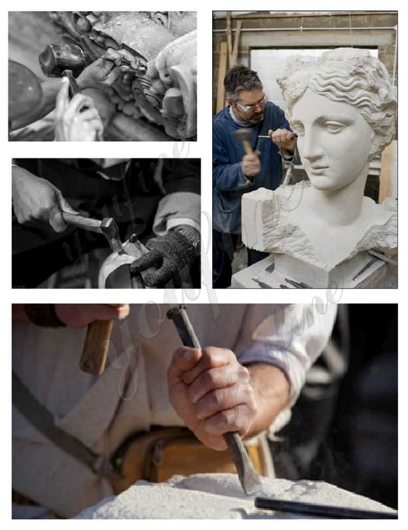 process of Carved Figure Porch Columns Home Depot