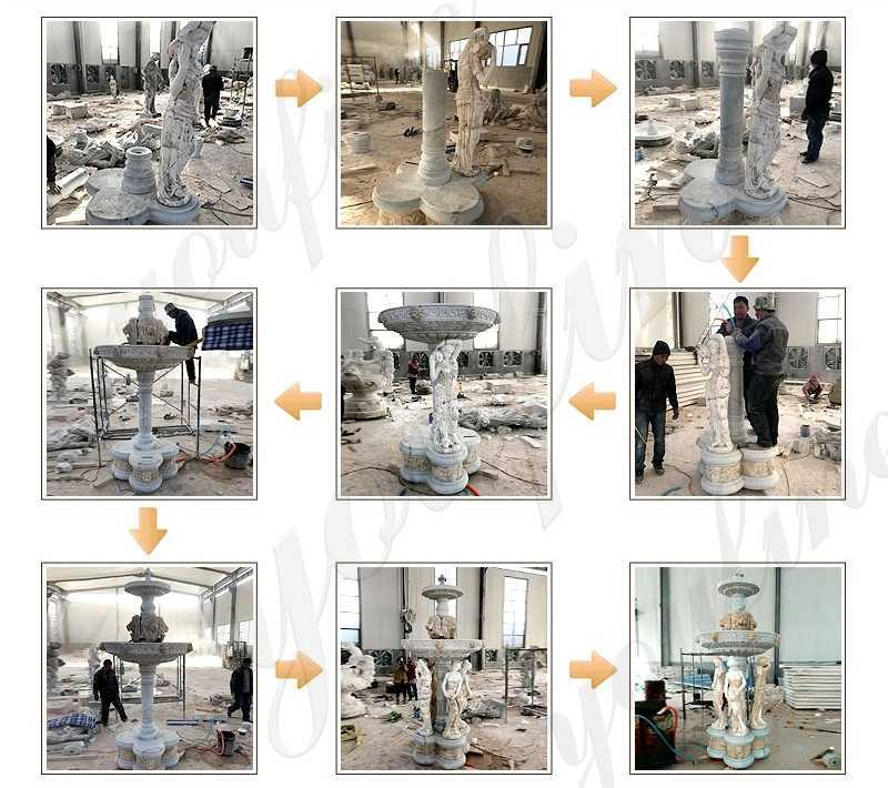 process of Large Outdoor Luxury Water Fountain