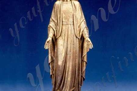 Best Autique Life Size Bronze Blessed Mother Mary Outdoor Statue BOKK-635
