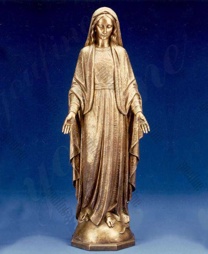 Best Autique Life Size Bronze Blessed Mother Mary Outdoor Statue