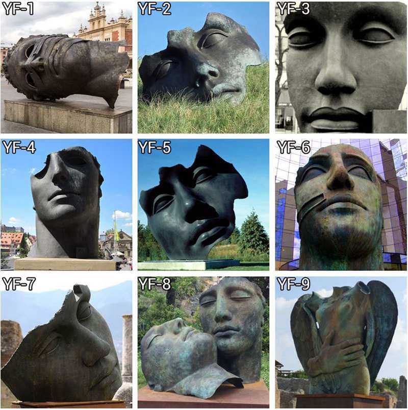 Casting Bronze Bust Sculpture by Igor Mitoraj for Sale