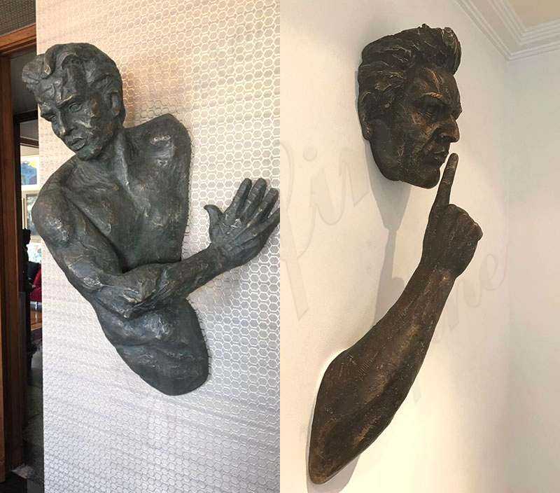 Casting Bronze Matteo Pugliese Art Sculpture Wall Statue BOKK-106