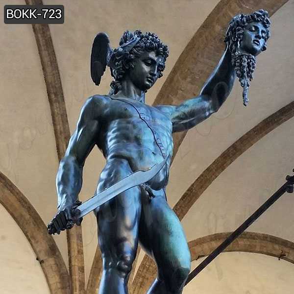 Classical Bronze Perseus with the Head of Medusa Sculpture for Sale